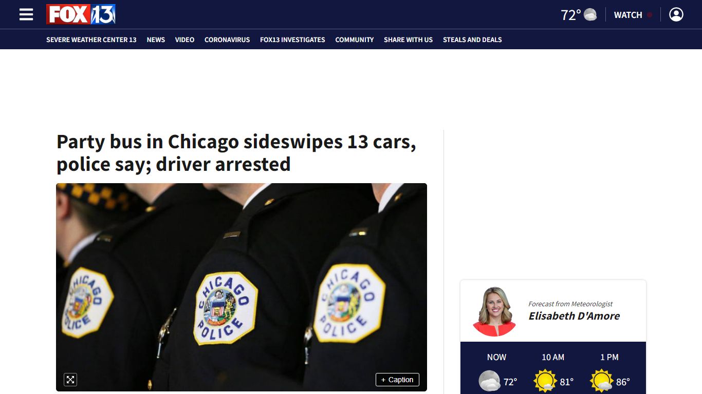 Party bus in Chicago sideswipes 13 cars, police say; driver arrested ...